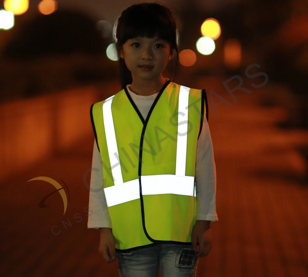 Safety vest guarantees pedestrians' safety